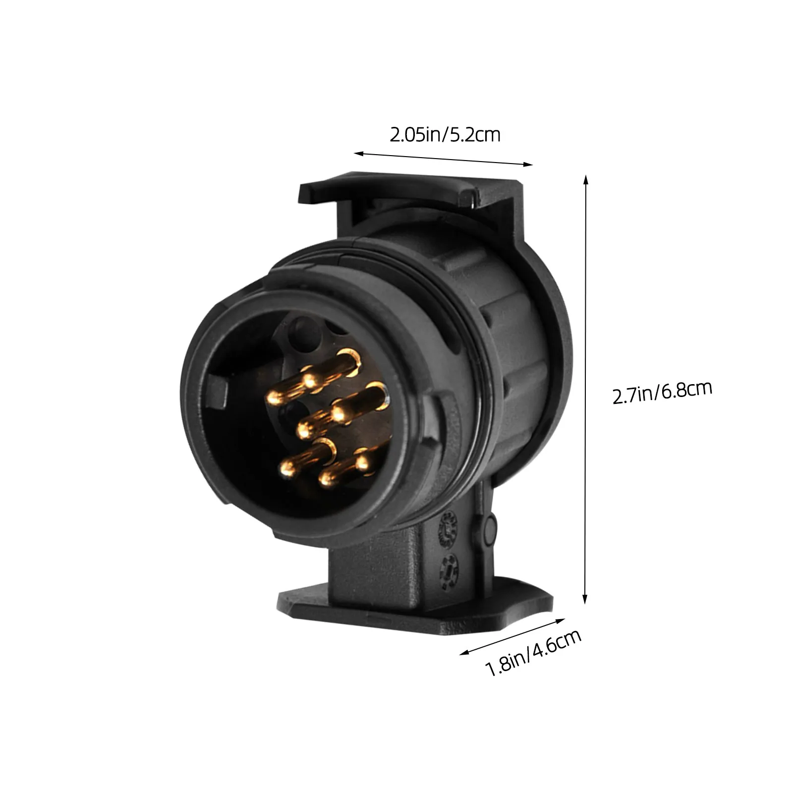 13 to 7 Pin Trailer Adapter Waterproof Connector 12V Socket Converter Caravan Trailer Light Adapter 13 Pin Plug