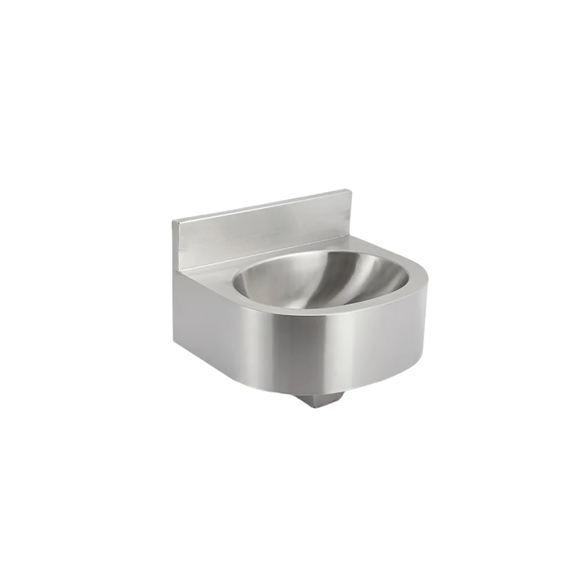 Hot-selling Modern Hotel Use Stainless Steel 304 Wall-mounted Round Bathroom Sink Washbasin with Easy Clean Feature