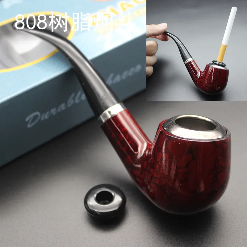 Resin Herb Tobacco Pipe Smoking Pipe Tobacco Filter Holder Herb Tobacco Mouthpiece Pipe