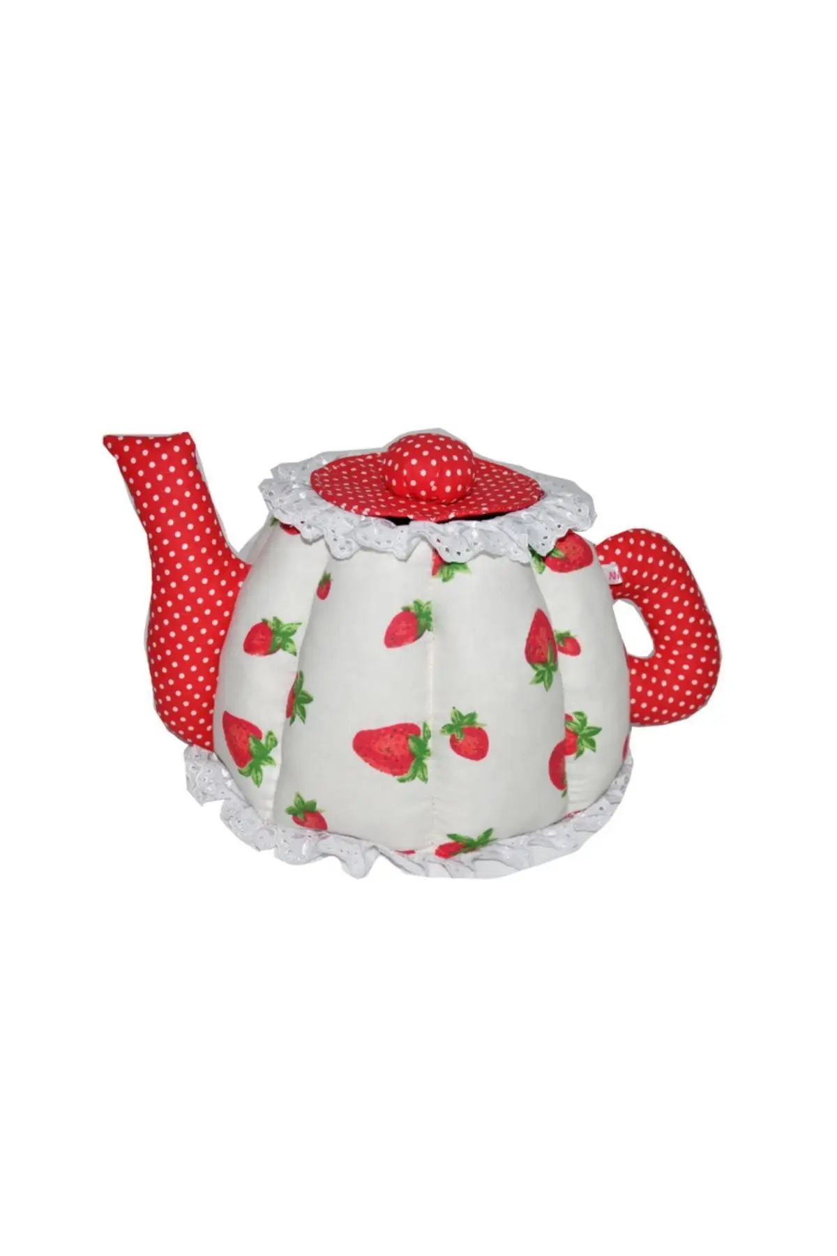 By Nihalce Strawberry Fabric Teapot