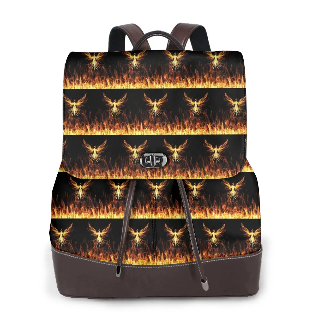 Majestic Phoenix Mythical Bird Bookbag School Student Bags Hiking Travel Daypack for Women Fashion Derma Backpack