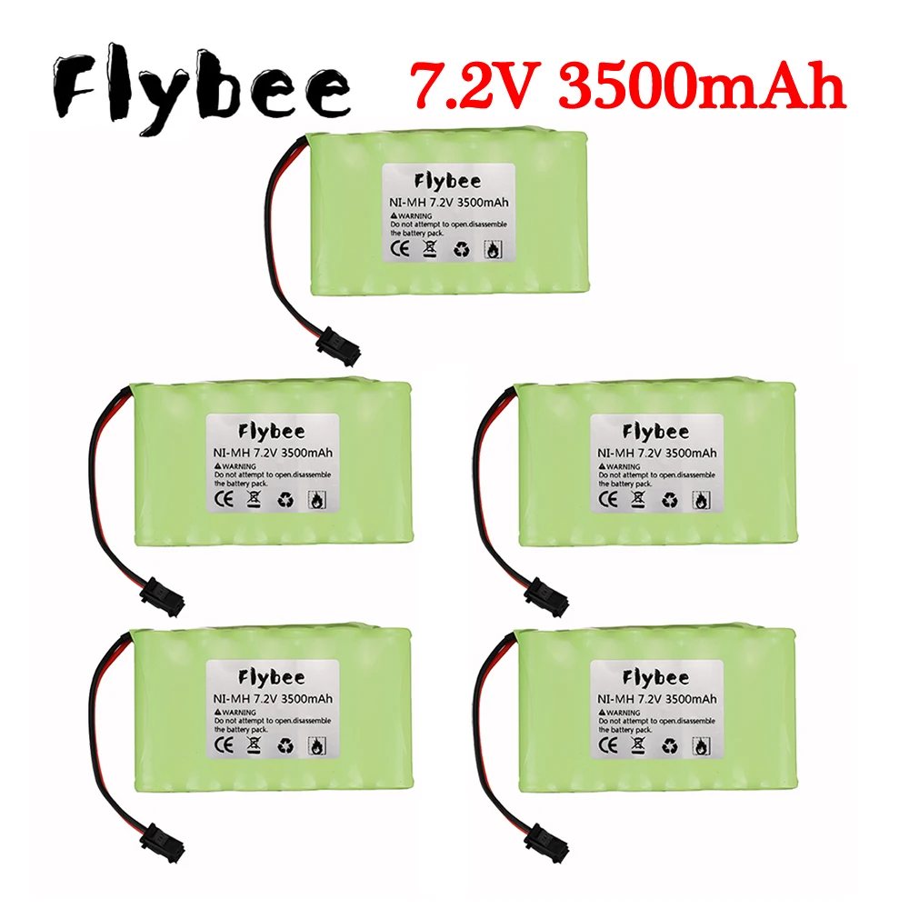 3500 mah 7.2 v Oplaadbare Batterij Voor Rc speelgoed Auto's Rc Boot Tanks Trein Robot NiMH Batterij AA 7.2 v 3000 mah Batterij 1 tot 5 stks