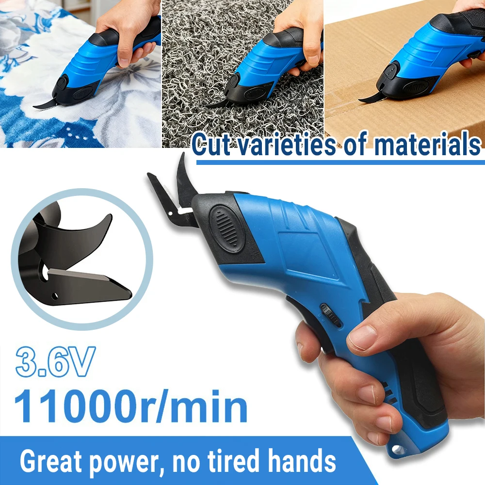 New cordless electric tailoring scissors USB charging Suitable for cutting cotton fabric/leather/cloth and other materials