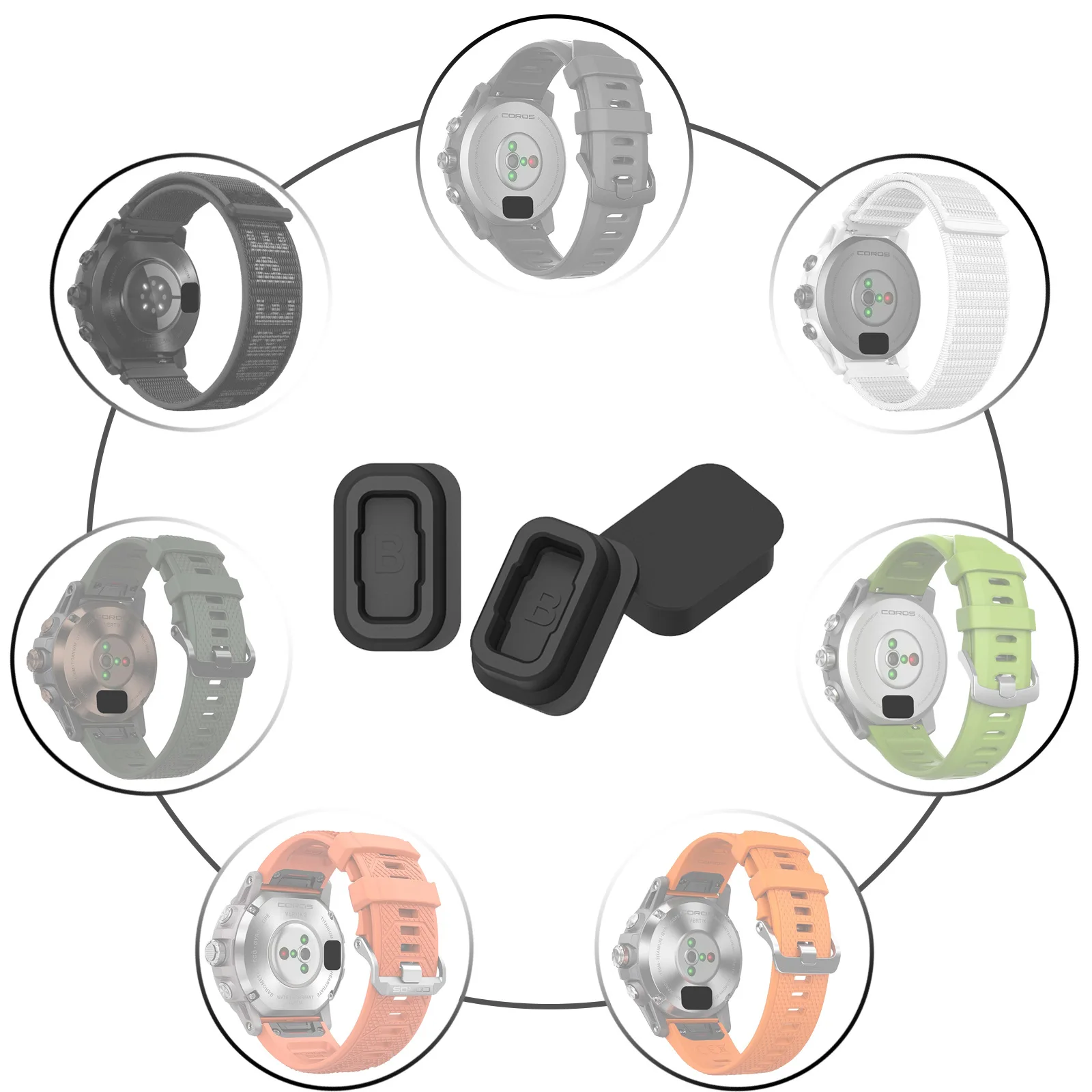 Dust Cover Anti Plug Charger Port For COROS PACE 2 3 / APEX 2 Pro /APEX 42mm 46mm VERTIX Silicone Dust Pack Protector