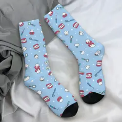 Women Men Socks Doctor Medical Hospital Tooth Teeth Dental Braces Stockings Winter Funny Comfortable Socks Design Climbing Socks