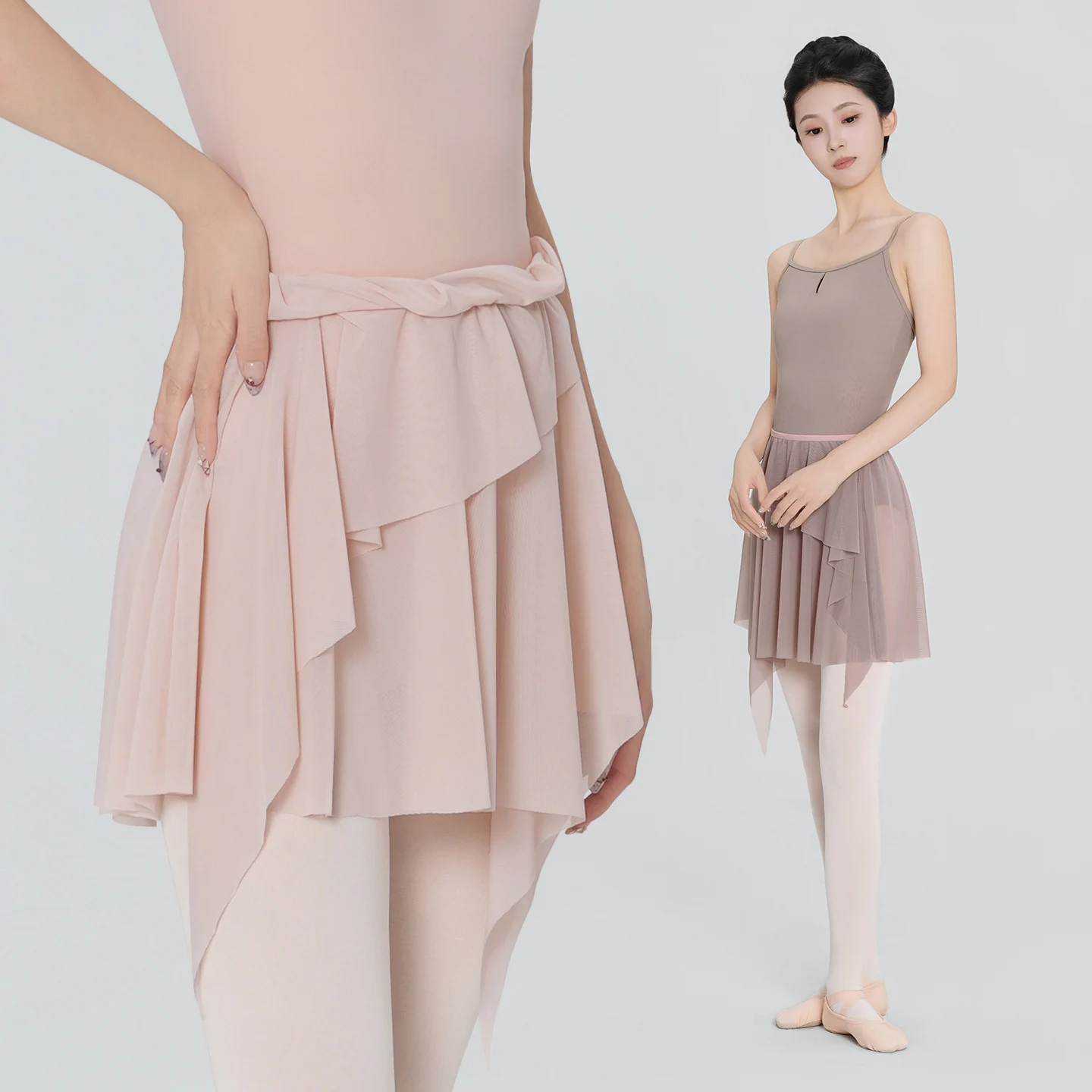 Frauen Ballett Rock Unregelmäßige Gaze Rock Kurze Ballett Tutu Skate Rock Weiche Mesh Rock Erwachsene Ballerina Tanzen Tüll Röcke