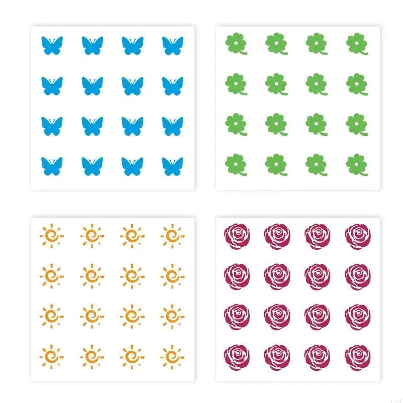 10 Sheets Sun Patches Sunscreen Patch Detection Sticker Sun Sticker Beach Sun Protections Aid Reminder for Adult F19E