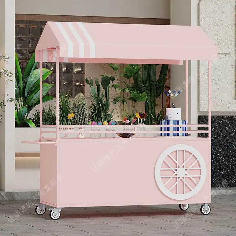 Outdoor sales stall Night market stall Early mobile food truck Supermarket market cart Float promotion shopping mall