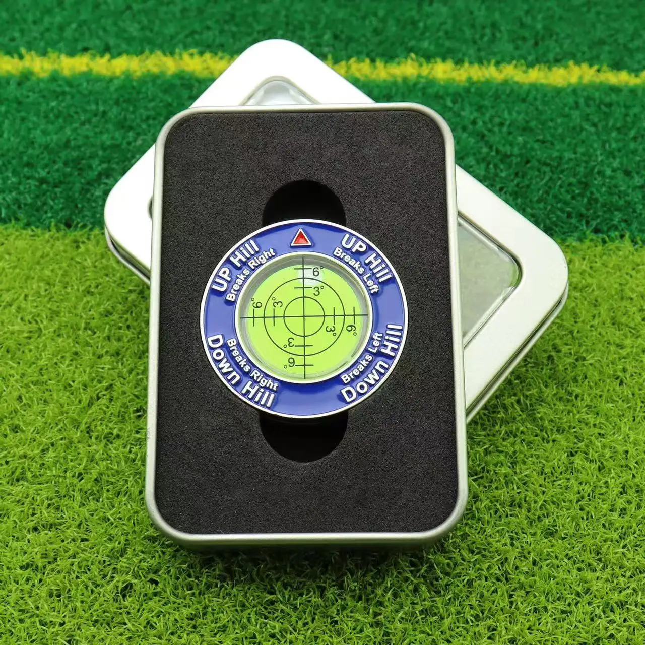 High Precision Golf Putt Ball Marker & Green Reader – Slope Level Putting Aid 3