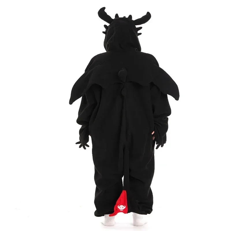 بيجامة Kigurumi على شكل حيوانات للهالوين نيسيي للكبار والأطفال بيجامة كرتونية بدون أسنان ملابس منزلية للحفلات والنساء والرجال