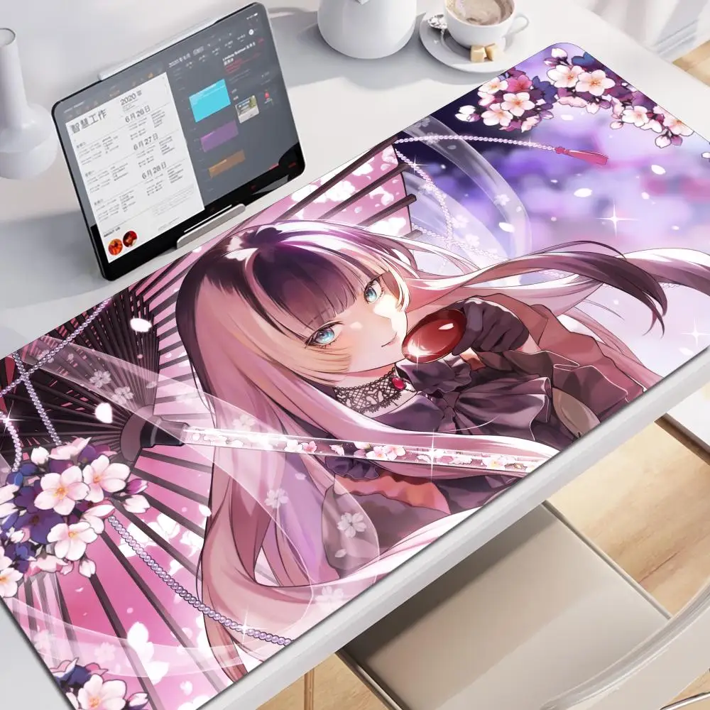 

30x60cm Virtual Idol Rubber Mouse Pad Vtuber Juufuutei Raden Anime Large HD Priting Office Game Creative Gaming expand Desk Mat