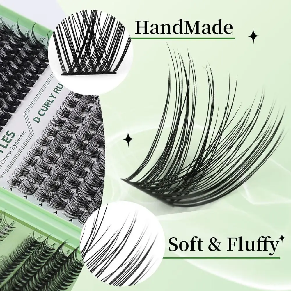 Ciglia a grappolo individuali miste Trucco Ciglia finte soffici fai-da-te Estensione ciglia a lunga durata Fasci di ciglia segmentate