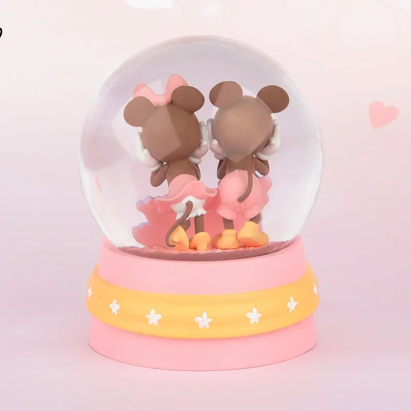 Disney mickey minnie flor de cerejeira série bola de cristal brinquedos presente ornamentos meninas dia dos namorados presente brithday