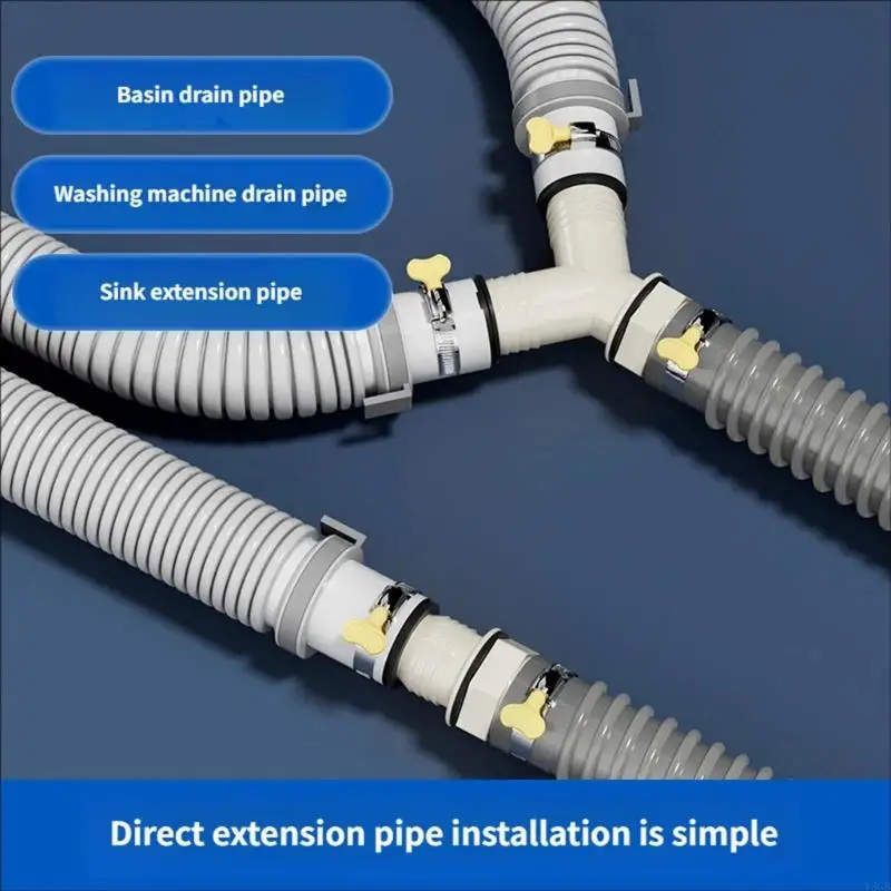 

Y-образный сливной разъем для стиральной машины, пластиковый водонепроницаемый адаптер для выхода воды для раковины и ванны в