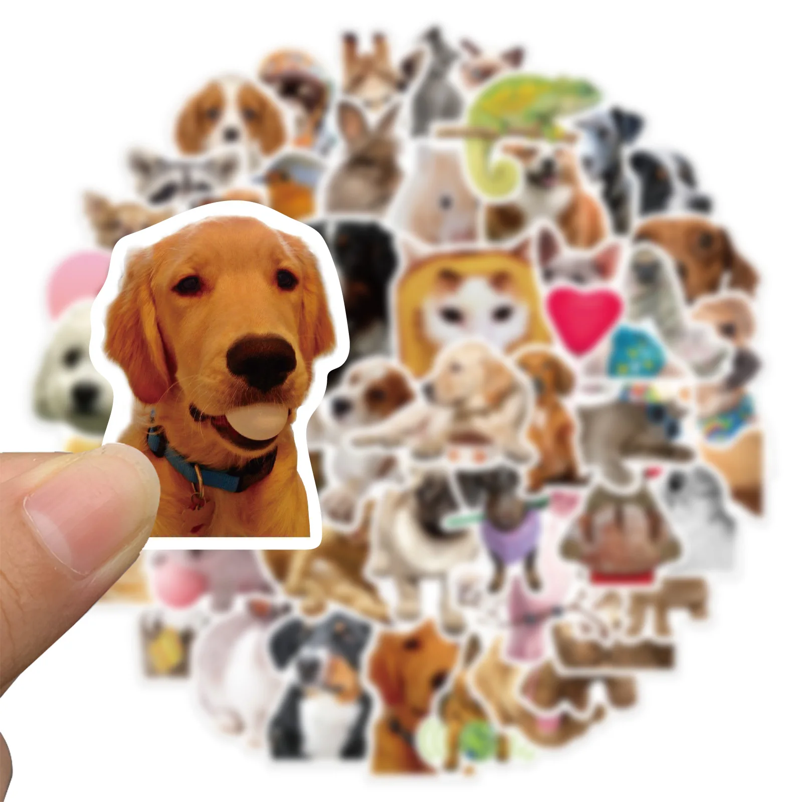 50 PCS Funny Dog Stickers Cute Animal Sticker for Journaling Laptop Scrapbook Water Bottles Guitar Suitcase Phone Snowboard