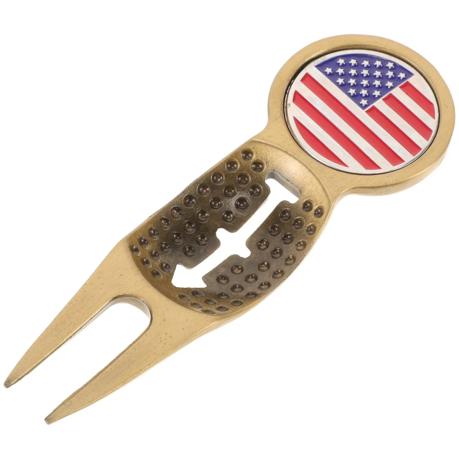 

Fork Divot Ball Marker Golf Professional Lawn Repairing Tool Accessories Professional Ball Marker Portable Outdoor Golf