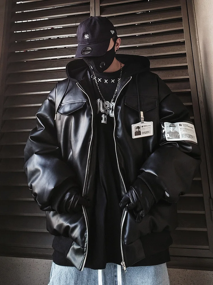 

UUC Men's down Jaet Warmth Du down Loose Fit American Sle Youthful Outerwear Zipper Closure Polyester Cotton Blend