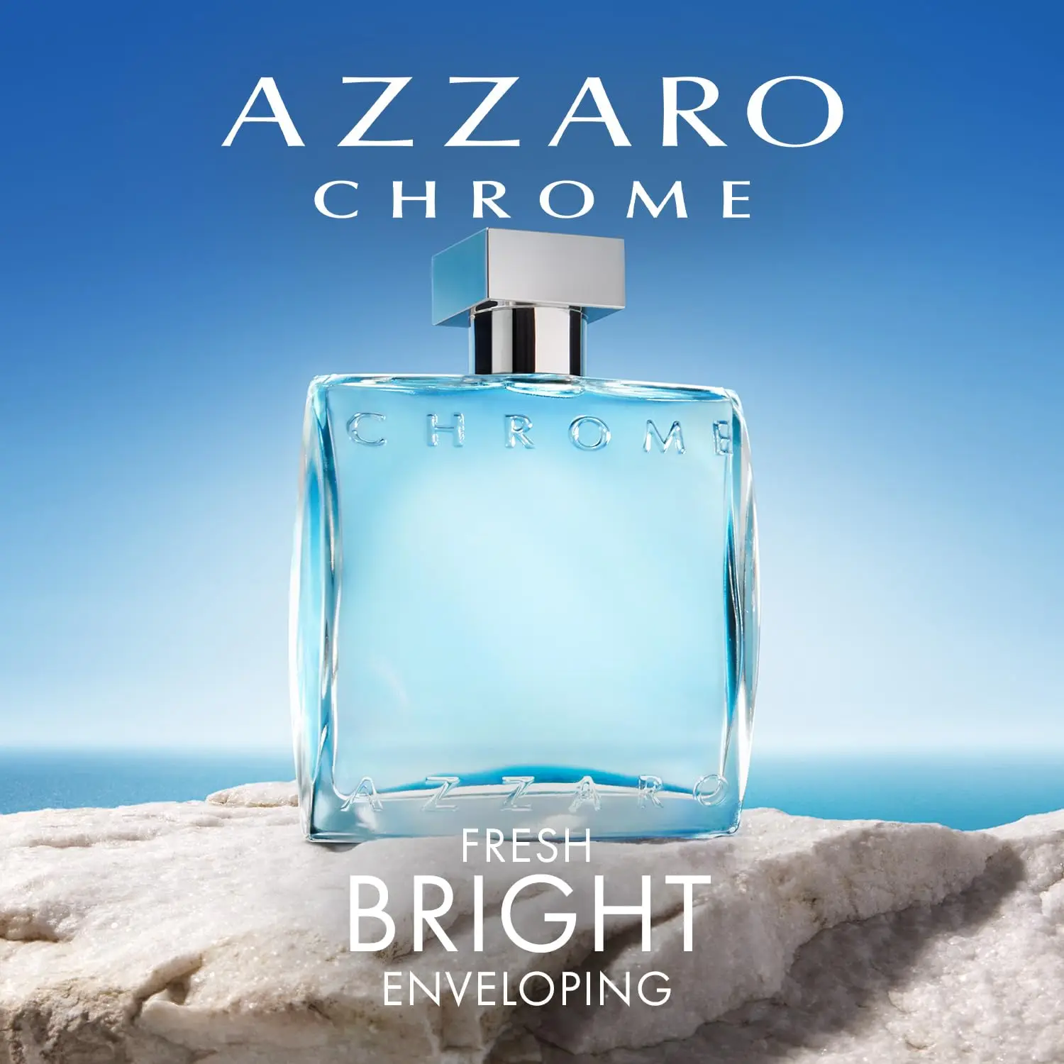 Azzaro Chrome للرجال كولونيا رائحة الحمضيات المائية الطازجة، هدية عيد الميلاد، عطر الصيف اليومي