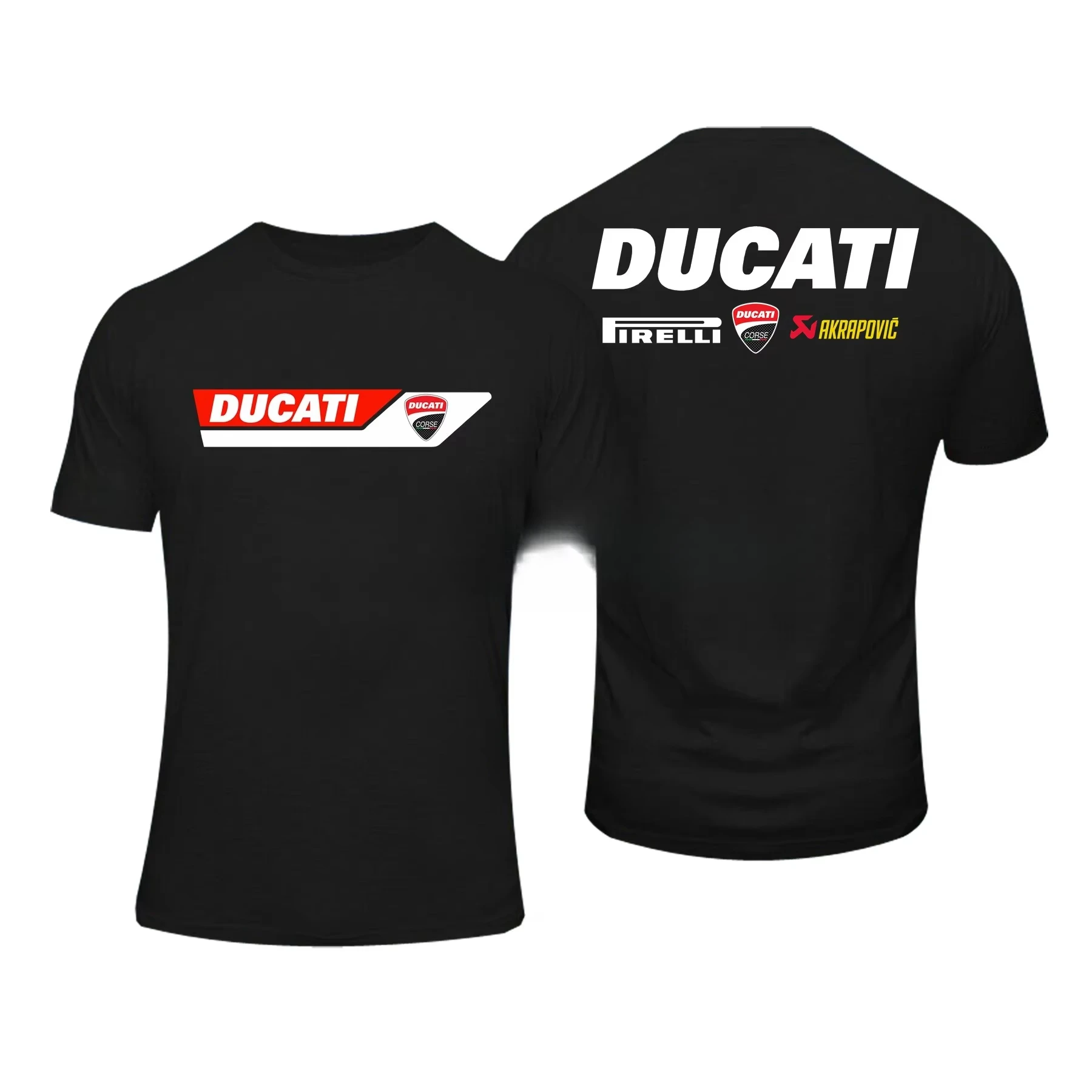 2026 new Motorcycle-style fashionable best-selling model - Men's and Women's identical round-neck printed T-shirt
