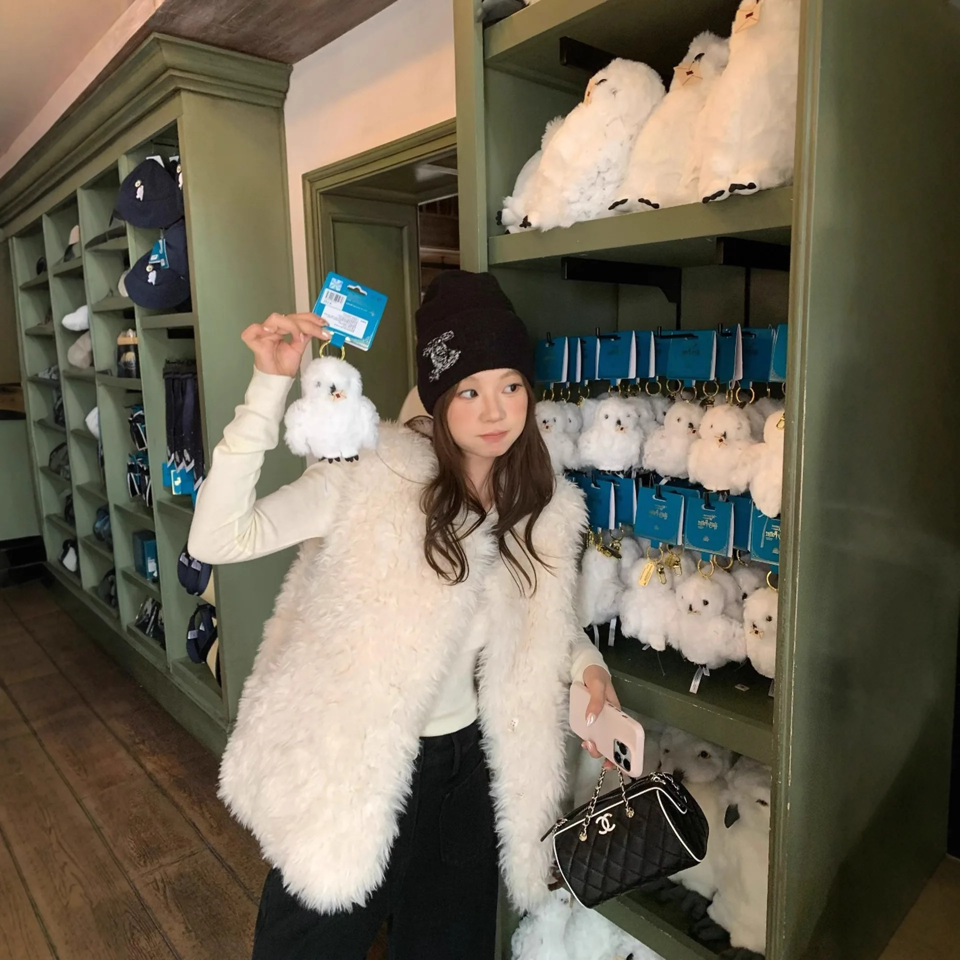 

Женский жилет из искусственного меха, кардиган, осень-зима 2022, новое женское пальто без рукавов из овечьего меха, корейский пушистый жилет из искусственной овчины