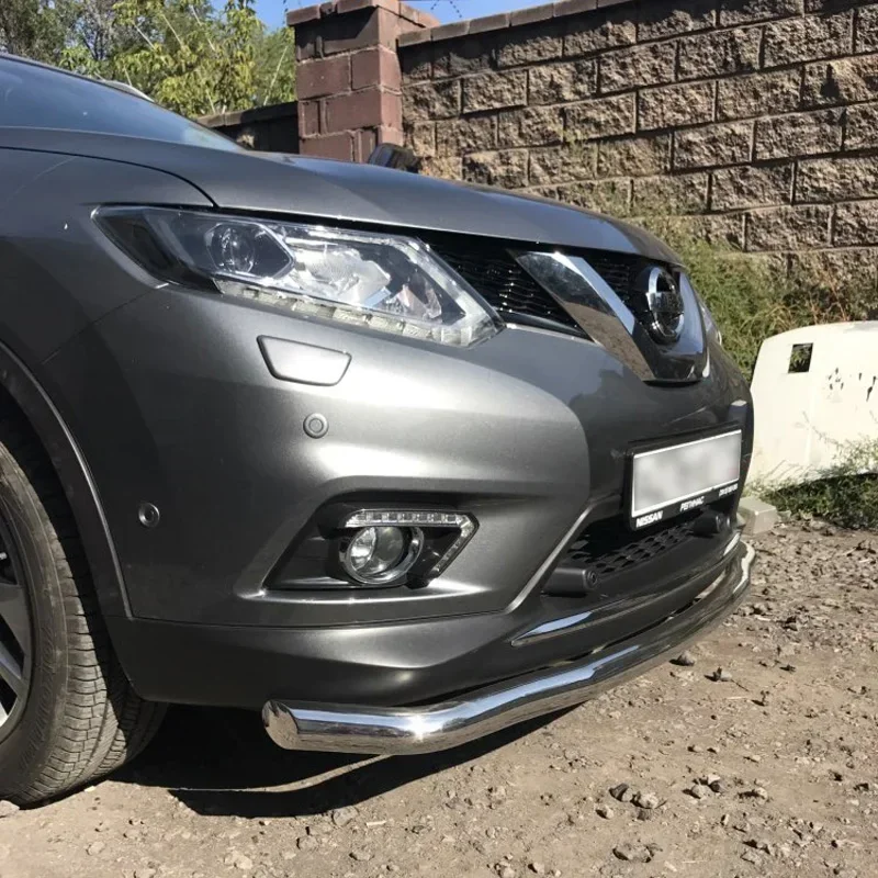 

LED DRL Daytime Running Light For Nissan X-trail Xtrail T32 2014 2015 2016 Yellow Signal turning daylight 12V Car Accessory DRL