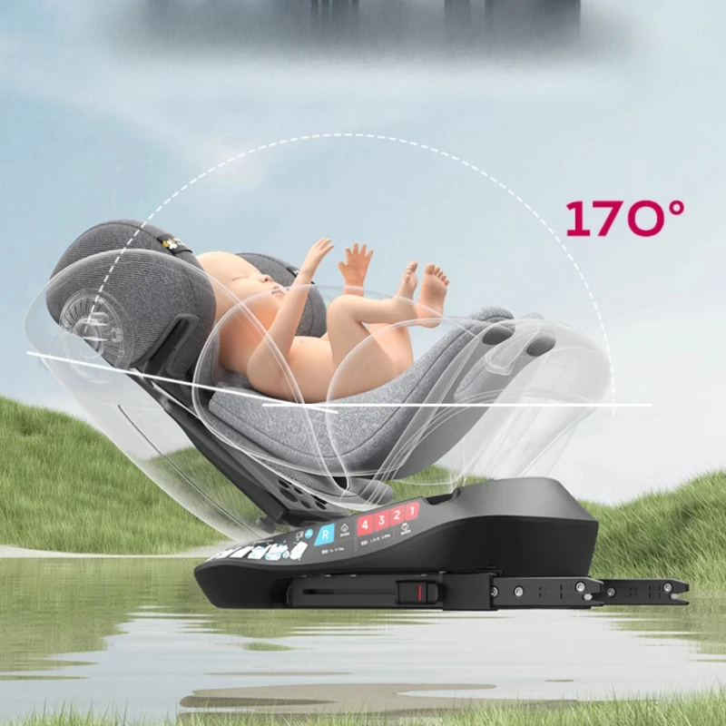 

Child Safety Seat, Car with Baby Baby Car Seat, Can Sit and Recline Universal Safety Seat, Newborn Baby Months 0 To 12 Years Old