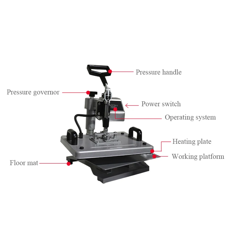 

Wholesale 8 in1 Heat Press Machine T Shirt Heat Transfer Machine For Mug/Hat/Shoe/Phone Case/Pen/football/Keychain