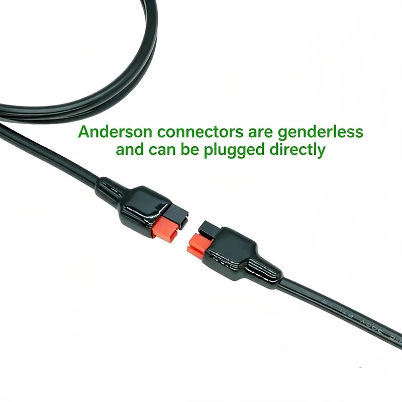 30A Anderson to DC8020 Male Connector, Solar Panel Connection Cable, Outdoor Power Bank Charging Cable