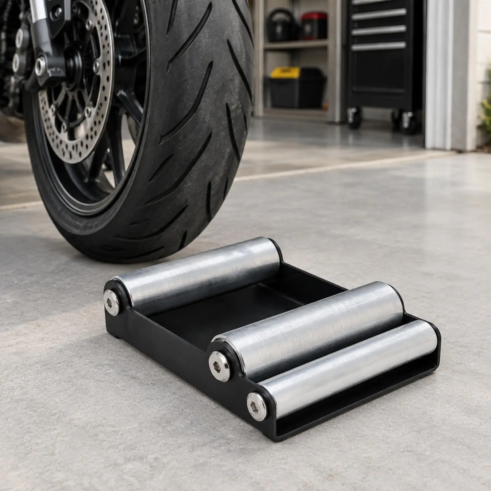 Low Profile Motorcycle Cleaning Stand for Bicycle Motor Wheel Care Rust Guard Work Compact Workshop Accessory