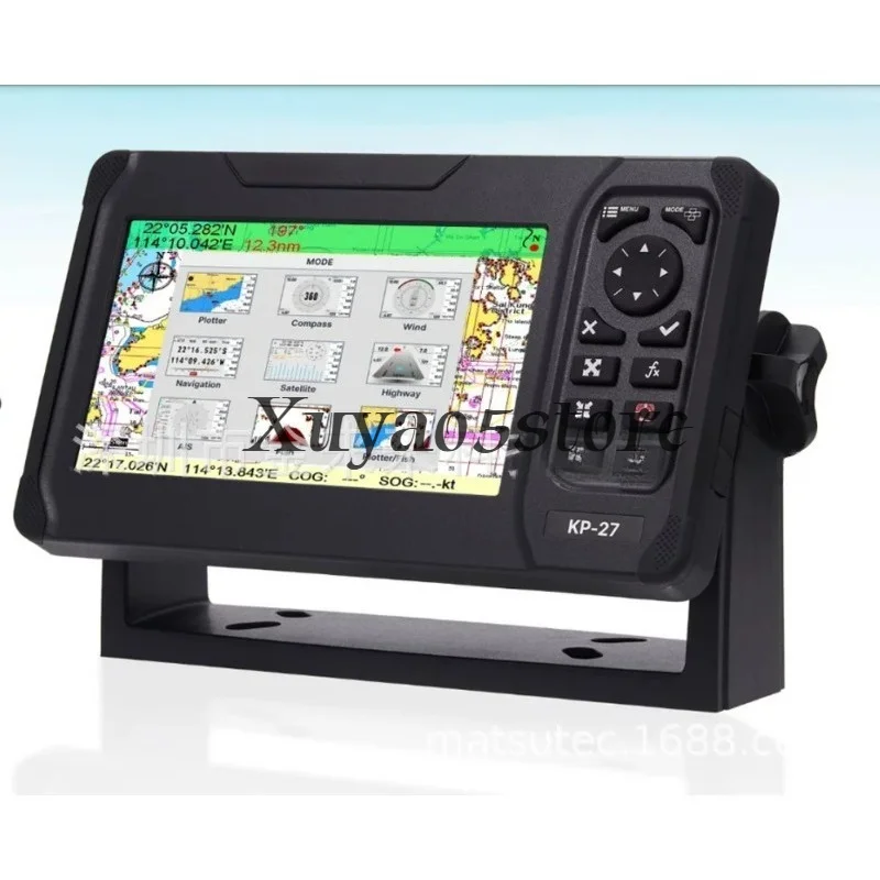 KP-27 7-inch Marine GPS Chart Plotter Marine GPS SBAS Navigator Locator Display Function Ship Boat Marine Navigator