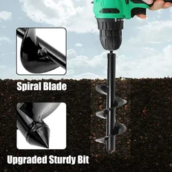 Spiral Drill Bit for Greening and Loosening Soil, Suitable for Planting Seedlings, Flowers and Plants, Digging Garden Drill Bits