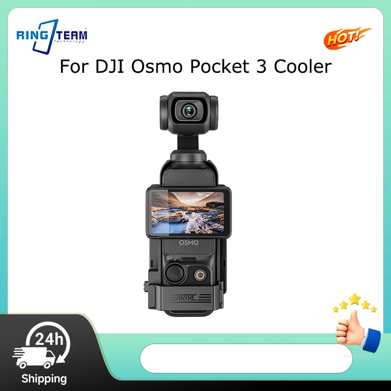 For DJI Osmo Pocket 3 Cooler High Efficiency Semiconductor Camera Cooling Fan Type C Powered Outdoor Vlogging Live Recording