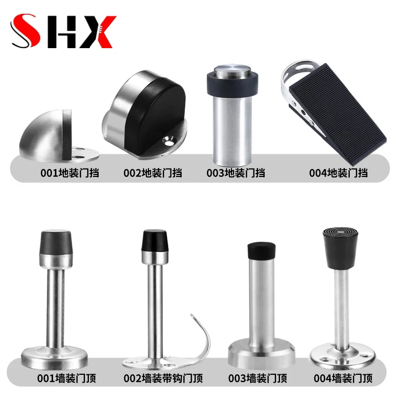 Hydraulic Buffer Door Stopper Floor Door Stops Wall-Mounted Bumper Non Punch Wall Protector Door Stoppers Door Hardware