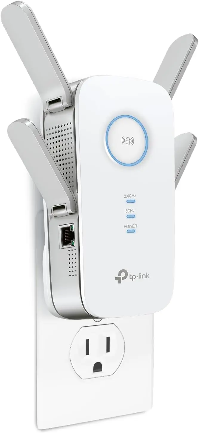 

High-Speed Dual Band WiFi Extender, 2600Mbps, Gigabit Port, MU-MIMO for Enhanced Coverage