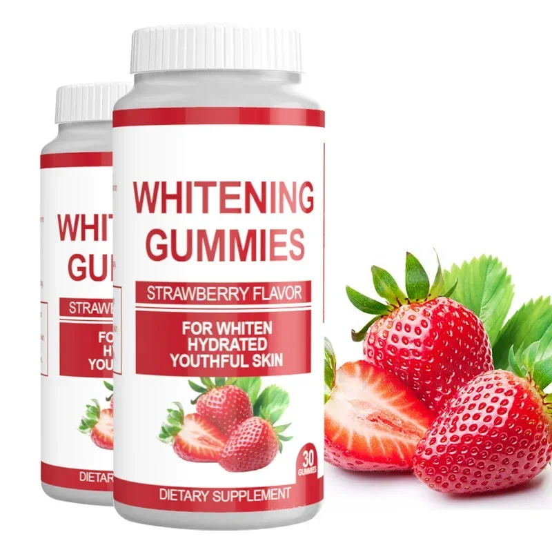 1 bottle of glutathione whitening gum, brightening skin and reducing discoloration, a dietary supplement for young skin