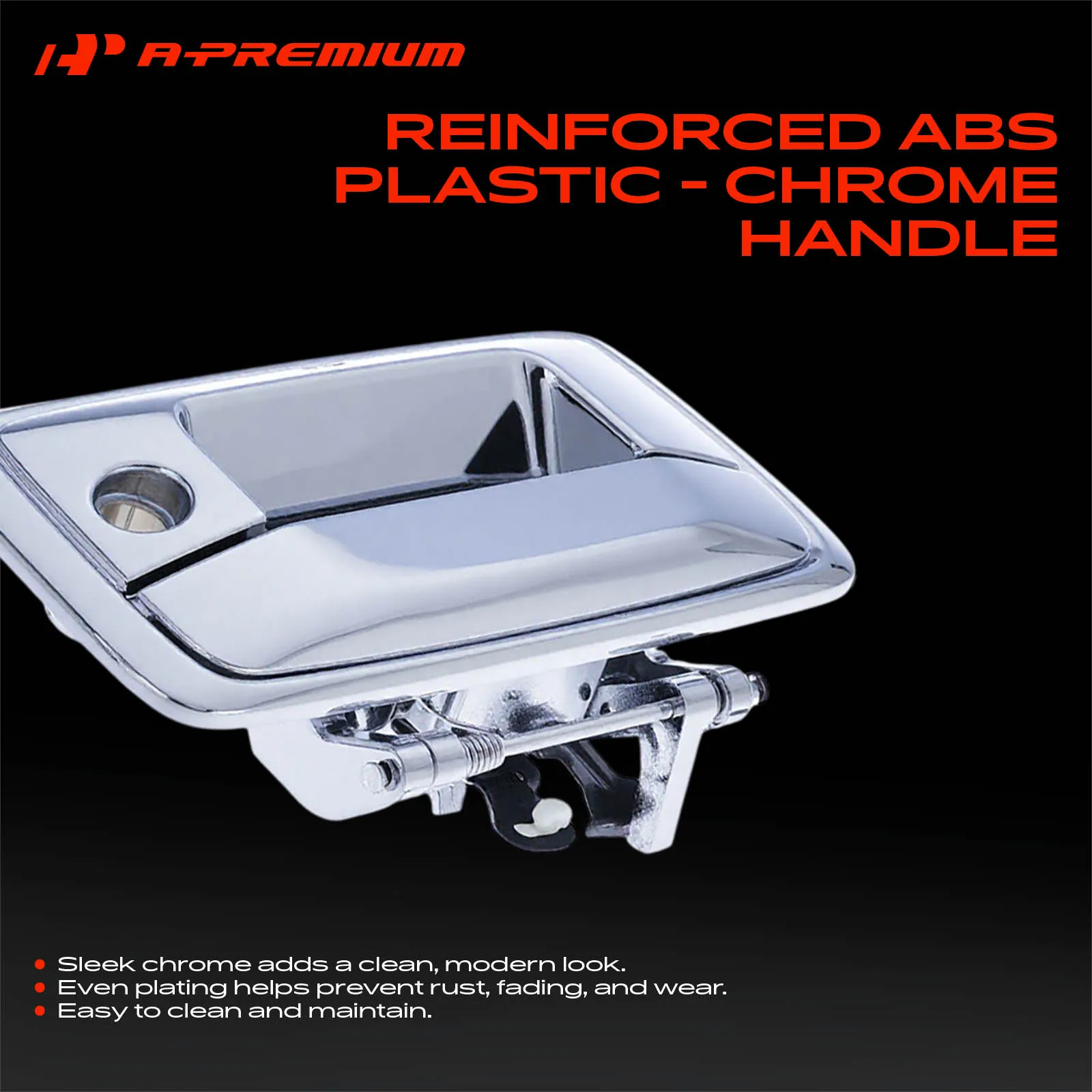 A-Premium Chrome Tailgate Handle with Keyhole for Chevy Silverado 1500 2016-2018 Silverado 2500 HD Silverado 3500 HD 2016-2019
