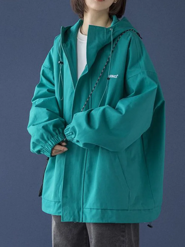 Outdoor Gorpcore Jackets Women Harajuku Green Y2k Windbreaker Streetwear Coats Oversized Vintage Jacket Trending Coat Couple