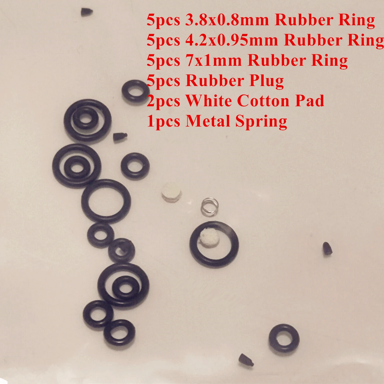 23pcs/Kit Rubber Plug/O Ring Gaskets/Filter Cotton Pad/Spring For Dunhill Lighter Repair Upgrade Parts Maintenance Accessories