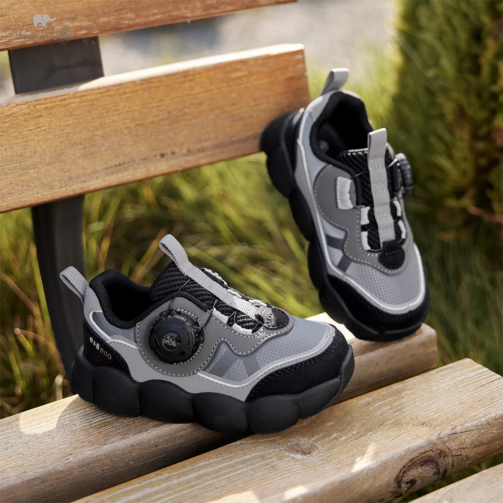 

Dave Bella Children Board Shoes Spring Autumn Boys Antibacterial Sneakers Anti Slip Sport Outdoor Outerwear Kids Shoes DB1260761