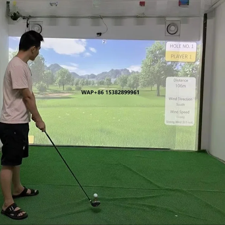 New Arrival AI-Powered Indoor Golf Simulator  System for Residential Training