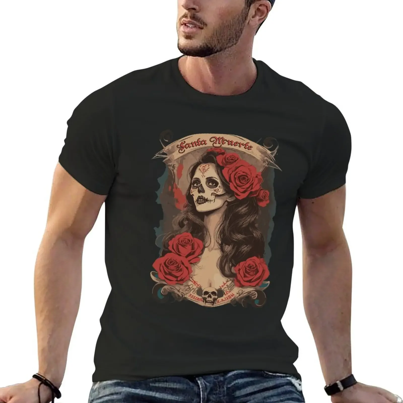 

La Muerte T-Shirt Blouse baggy shirts graphic t shirts mens t shirt