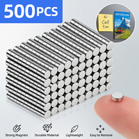 Small Magnets, Refrigerator Magnets of Different Sizes, 3x1 3x2mm Mini Magnets for Fridge, Whiteboard, Kitchen, Office