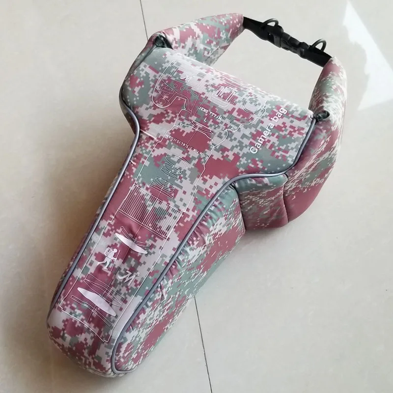 Водонепроницаемая водонепроницаемая сумка для хранения объектива камеры из ПУ/ткани для Canon Nikon Sony Pentax Fujifilm DSLR Camera @