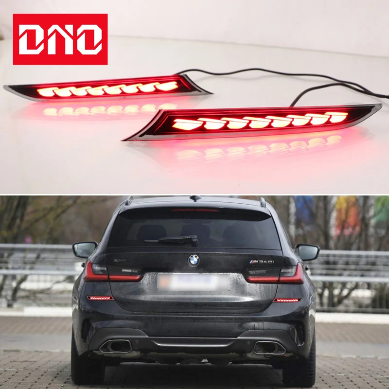 

Car LED 12V Rear Bumper Lamps For BMW M3 G20 G28 Brake Light Turn Signal Backup Reflector Lamp Reverse Fog Taillights