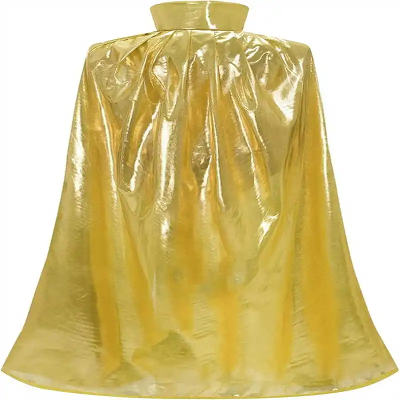 زي الهالوين التنكري ذو السطح اللامع بدون غطاء وياقة واقفة، رداء دور بلانج، زي أداء المسرح، مادة البوليستر #5