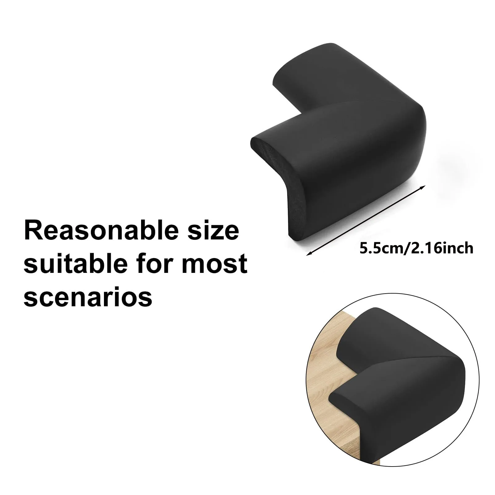 10Pcs Baby Safety Corner Home Soft Edge Corners Toddle Infant Safety Protection Furniture Protector Table Guards Cover