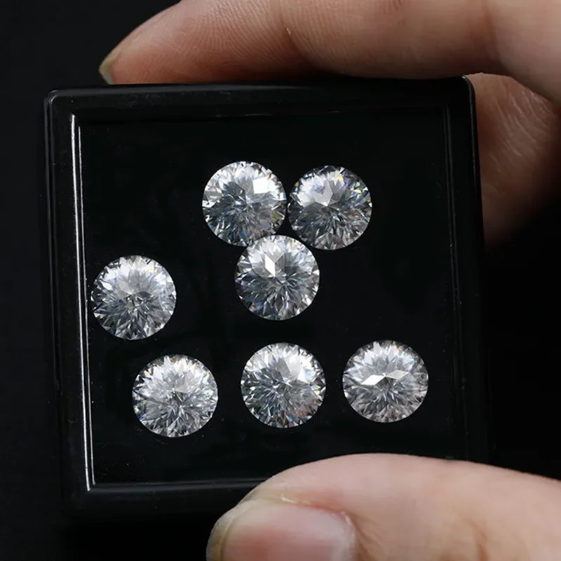 MOJY 100% Genuine 0.5-3 Carat D General Cut Moissanite Loose Stone for DIY Jewelry Rings Moissanite Gems Passed Diamond Tester