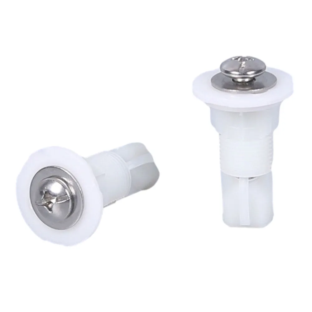 Reliable and Sturdy Installation Kit, Toilet Lid Hinge Screws, Stainless Steel Nylon Expansion Screw Nut 2 Pieces