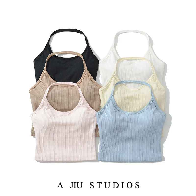 

Street Sle Pure Desire Spicy Girl вязаный топ без рукавов женский летний дизайн приталенный жилет с накладкой на грудь модный