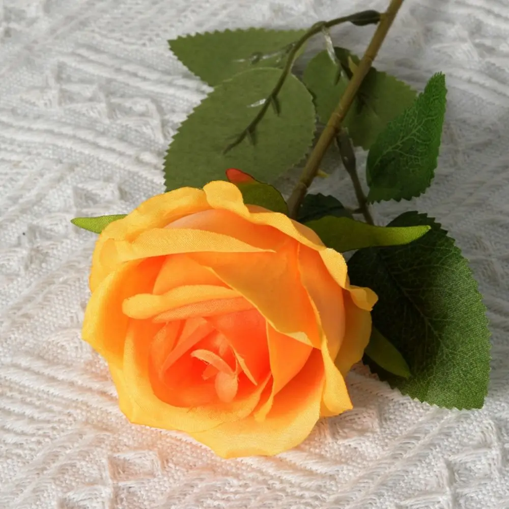 5 Stück Neue 10 Farben Künstliche Rosen DIY Partydekoration Festivalzubehör Künstliche Blumen Kleine Rosen Heimdekoration – Detail 9